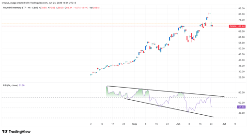 سهم صندوق DRAM ETF