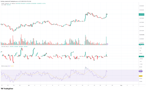 PUMP/USDT 4-hour price chart. Source: TradingView.